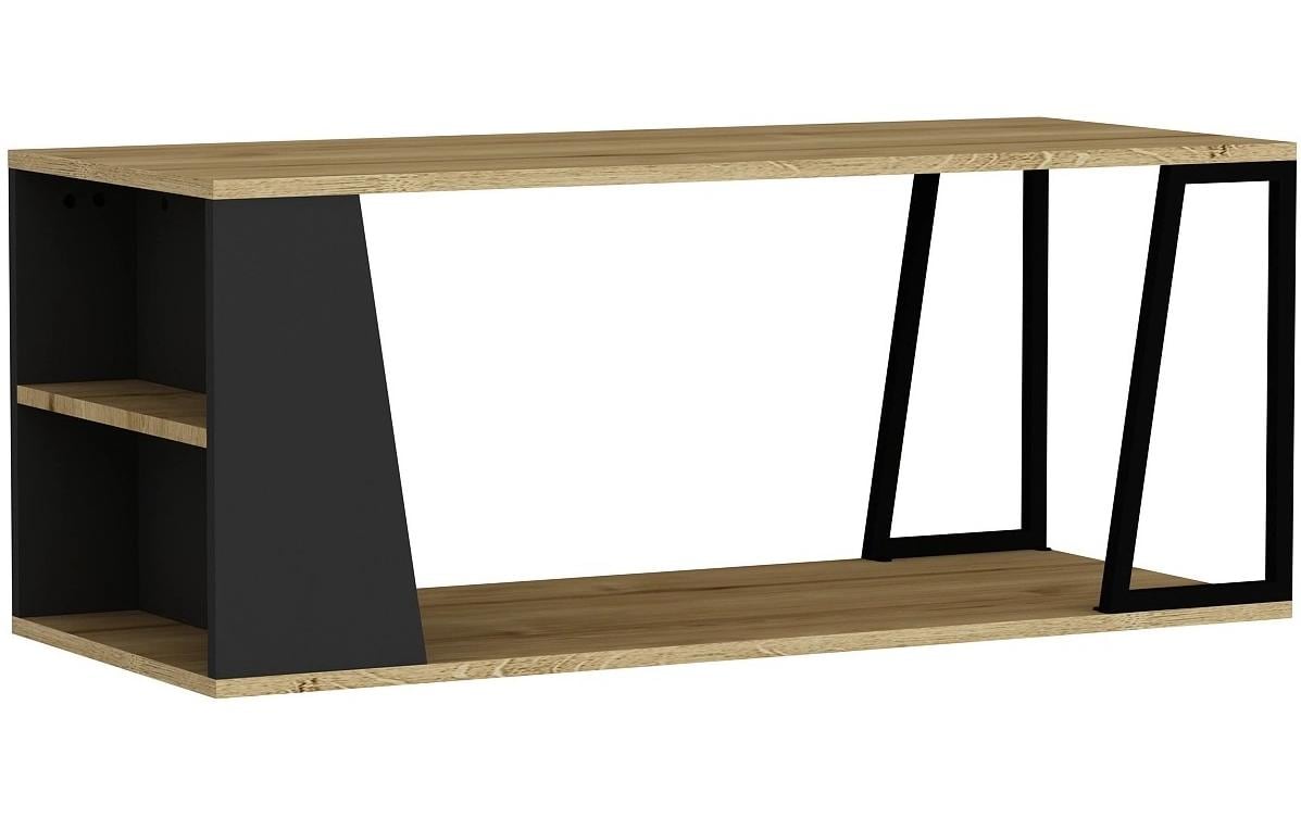 Couchtisch Lissa 120 x 48.6 cm, Braun/Schwarz<br>Sofatisch