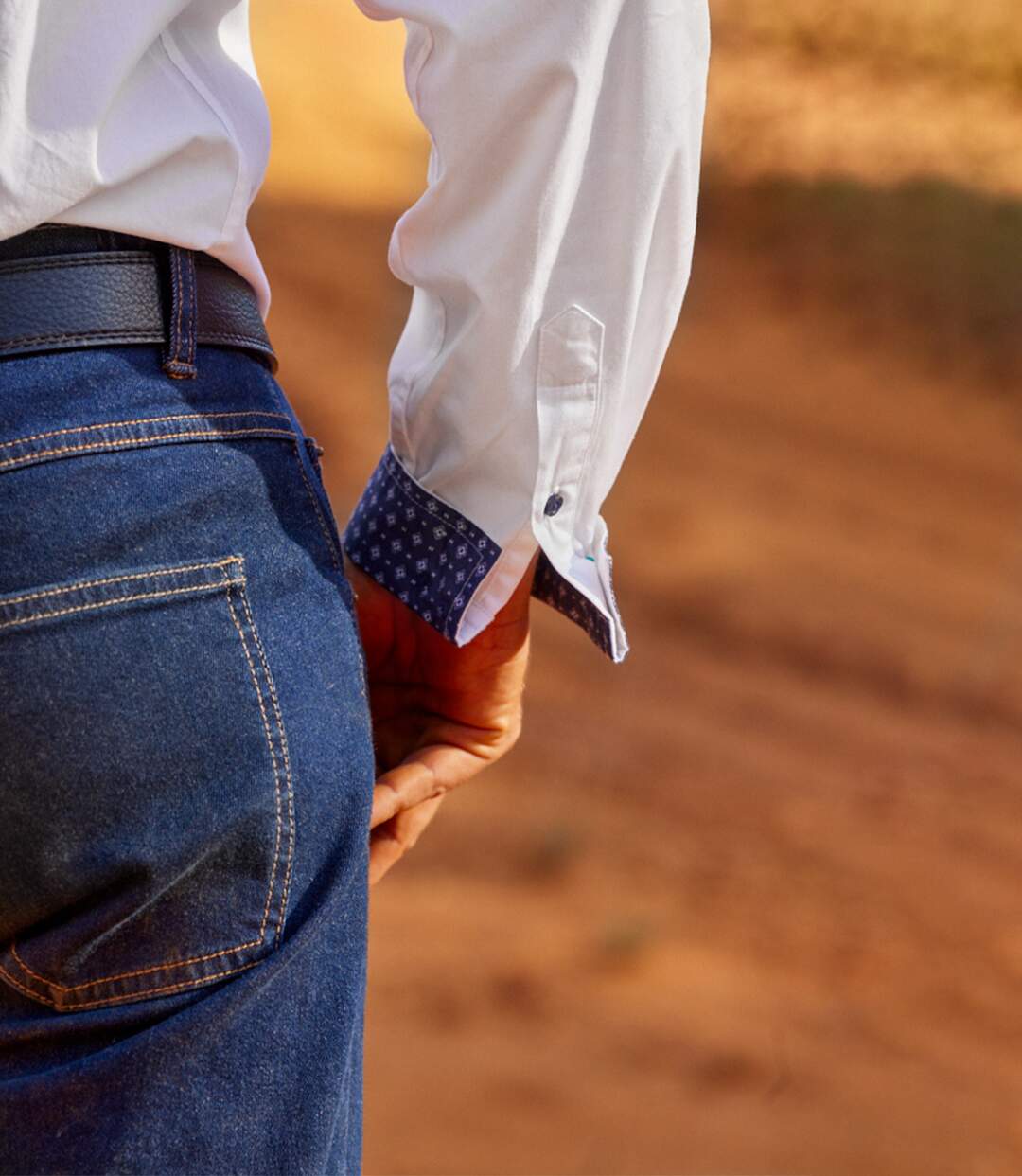 Chemise Blanche Style Country