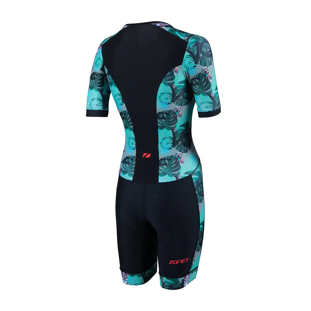 Zone3 Activate+ Momentum II Trisuit Korte Mouwen Zwart/Groen Dames