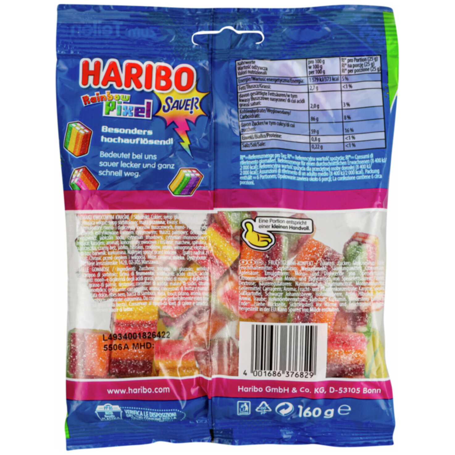 Haribo Pixel Sauer Vegan