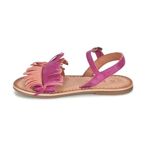 Kickers - DIXFROUFROU KID - Fuchsia / Corail