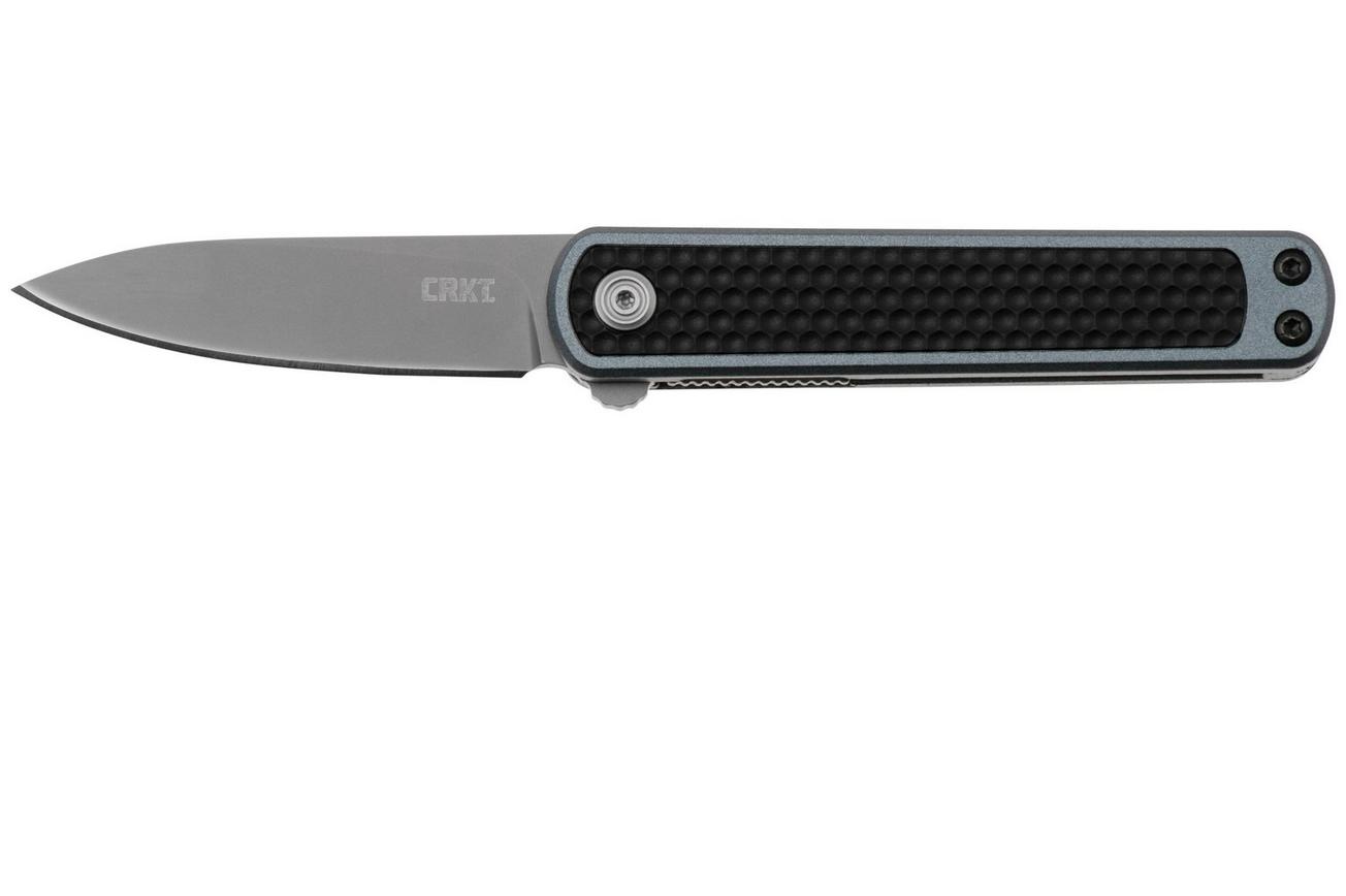 CRKT Pup 7070 Bead Blast AUS10, Gray GRN, zakmes, Richard Rogers design