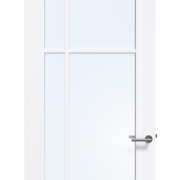 Arne & Bodil binnendeur ABD501 blank glas - extra wit afgelakt - glaslat extra wit