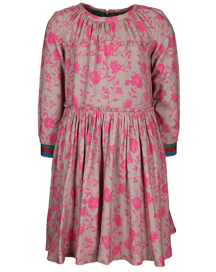 Kleid DRAAD WENTKE in taupe/pink
