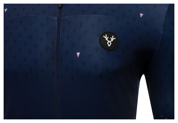 Maillot Manches Courtes LeBram Chaussy Bleu Marine Coupe Ajustée