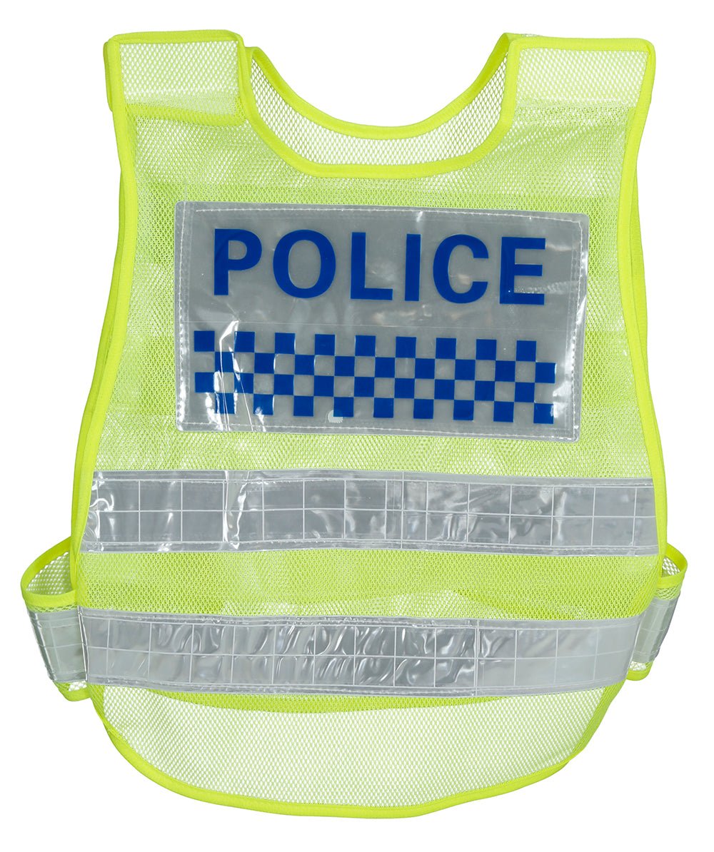 Politie Vest Blauw Geel
