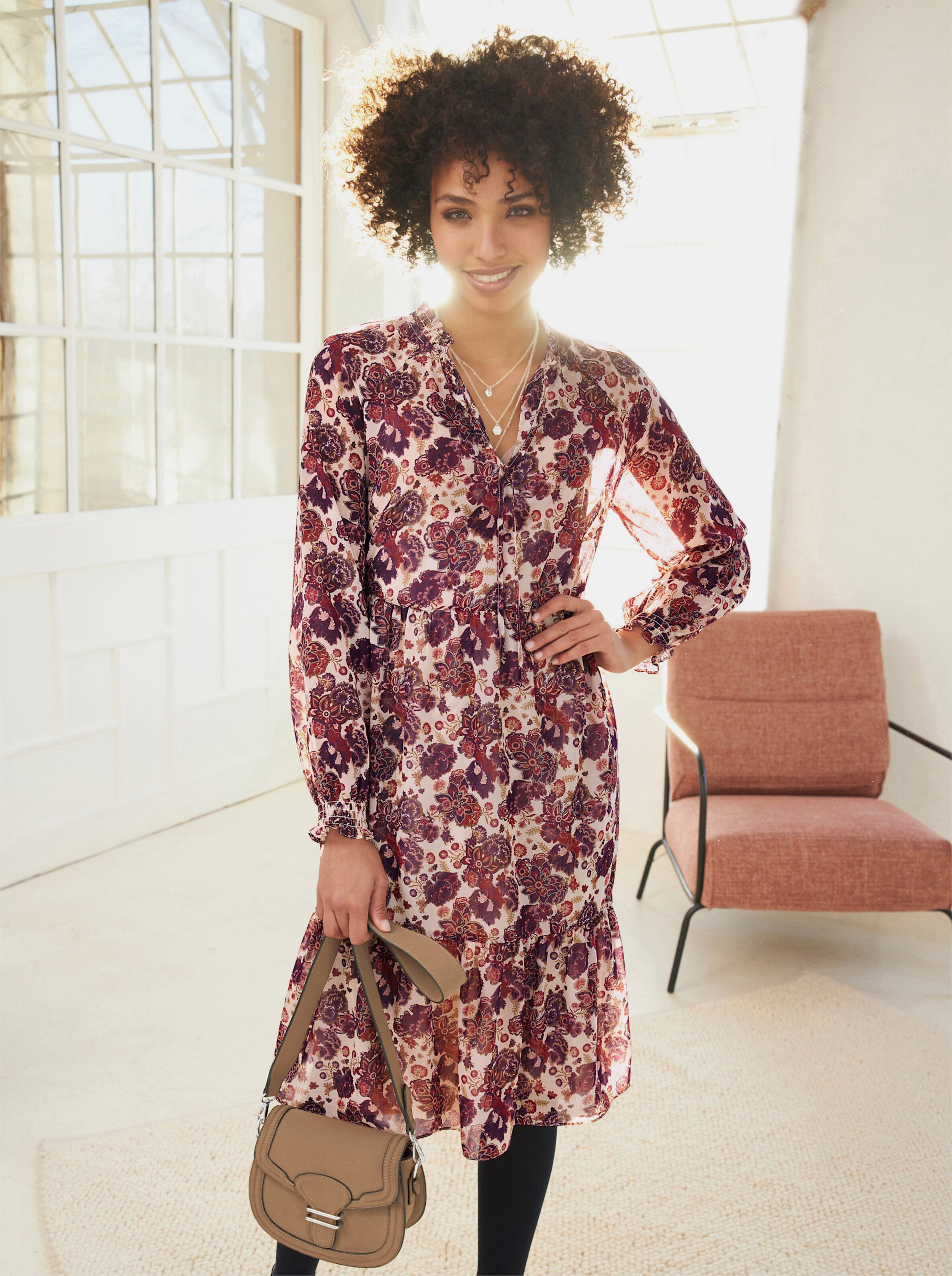 Druck-Kleid