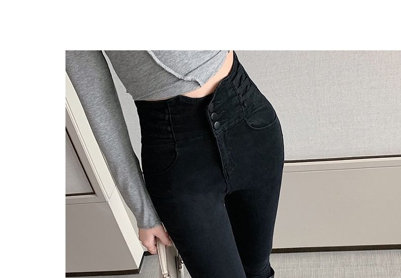Notica - High Rise Washed Skinny Jeans