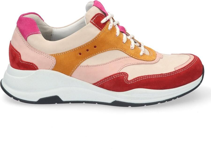 Durea 6267~H~~~~~~~~~~~~~~~~~~~~~~~~ Lage sneakersDames sneakers Rood