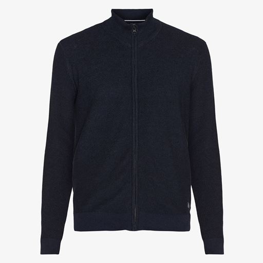 Signal Kent Structure Zip Striktrøje, Deep Blue Melange, S