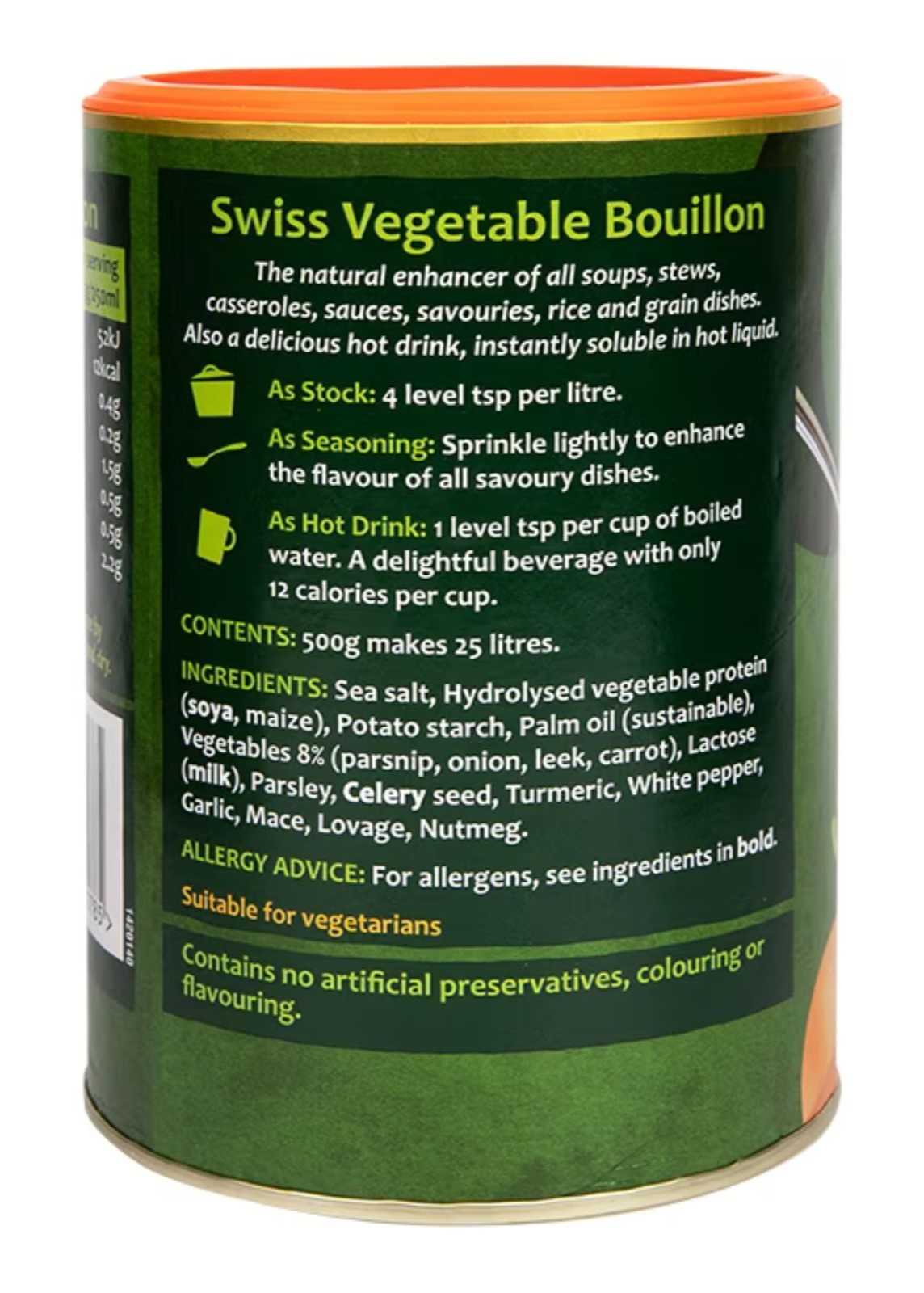 Marigold Health Foods Caldo de Verduras Vegan 500 g