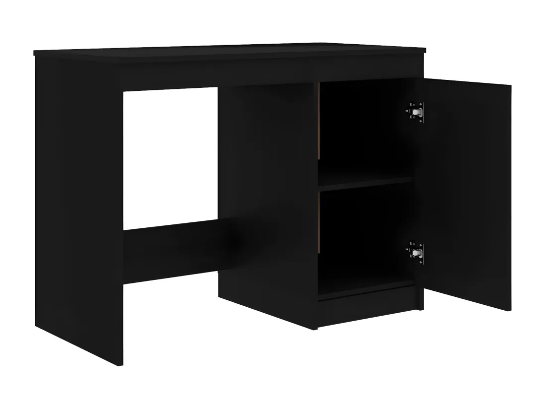 Bureau Noir 140x50x76 cm Aggloméré