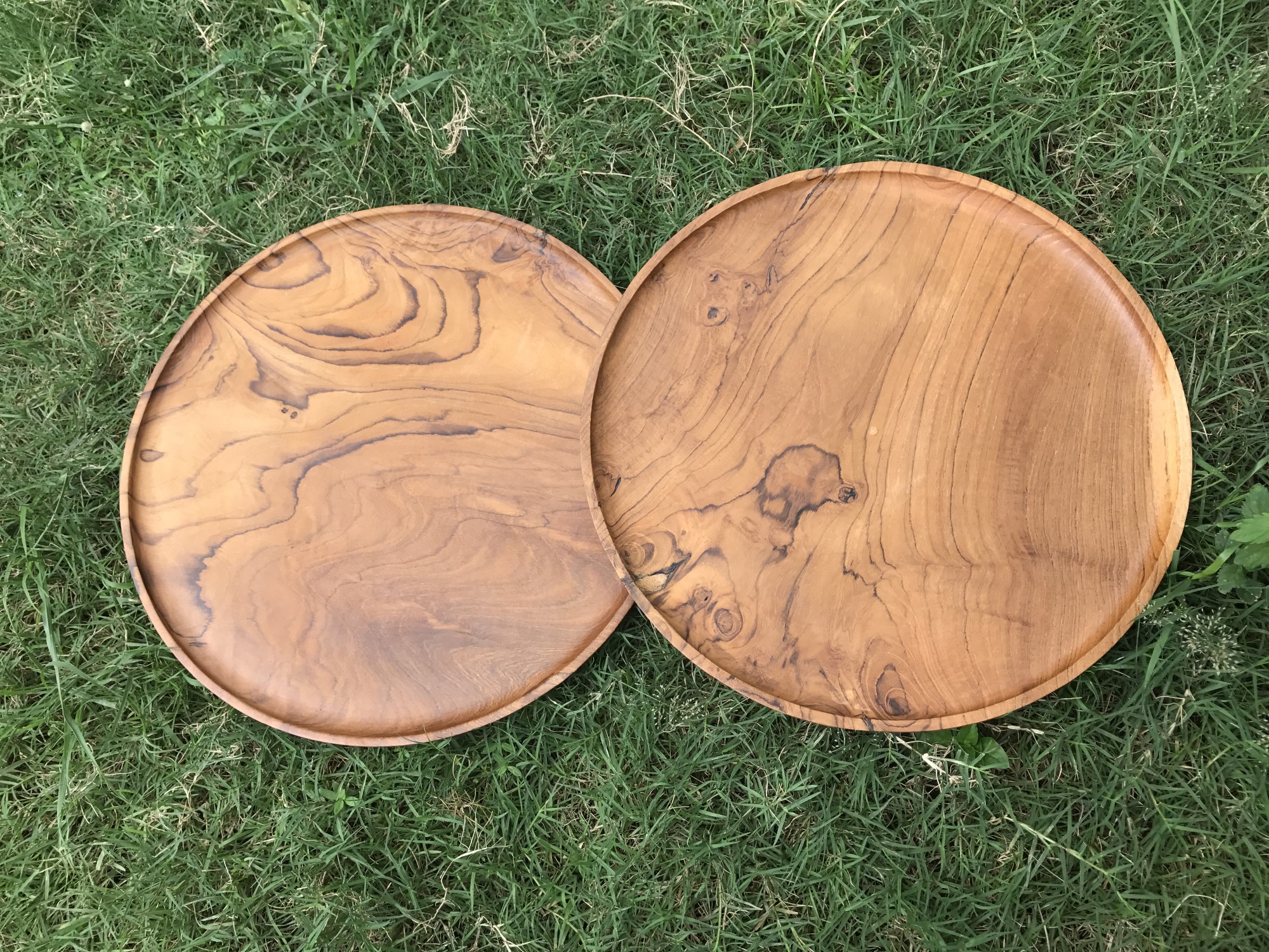 Tablett Teak, natur, Ø 29 cm, H 2 cm zu 19,50