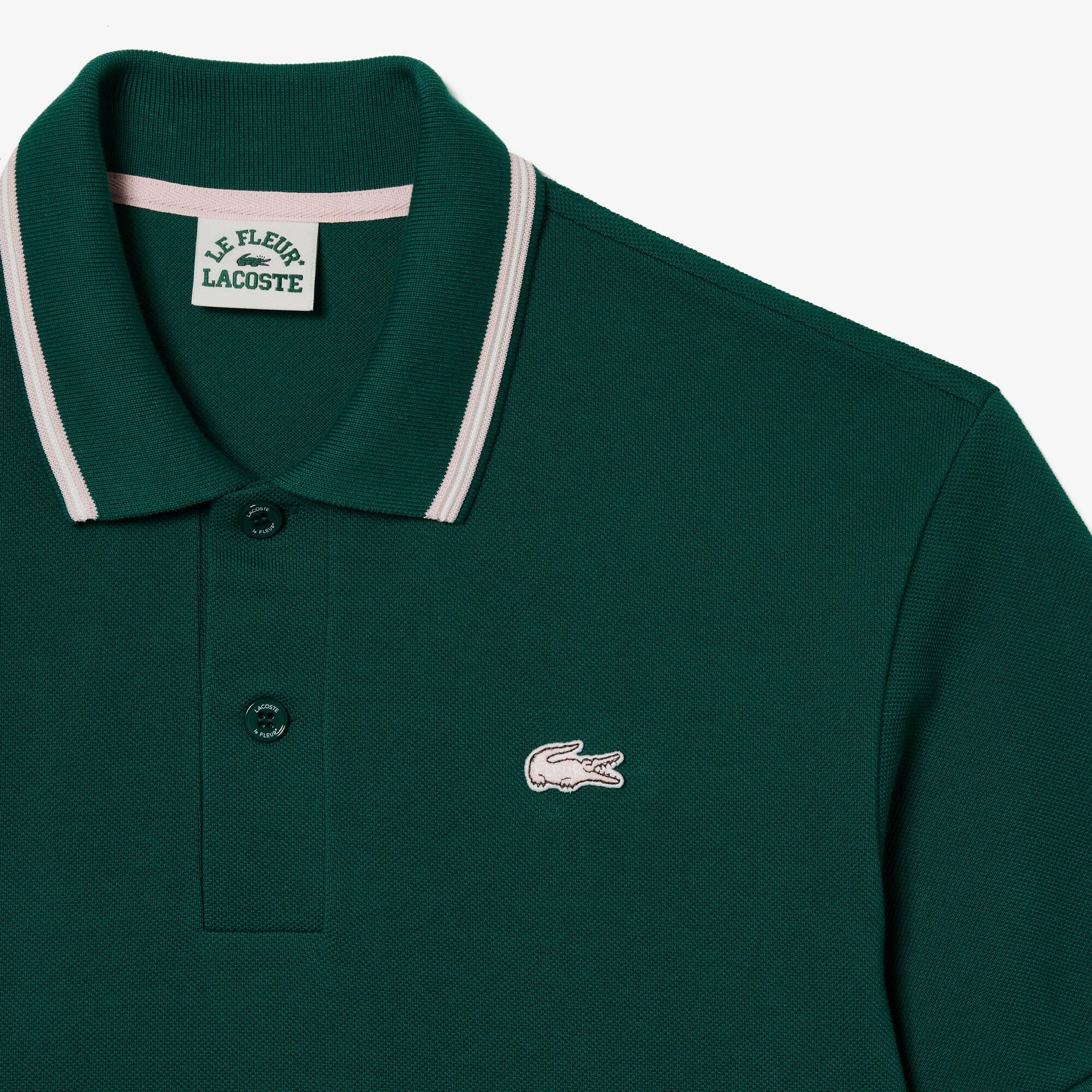 Polo Lacoste x le FLEUR en piqué épais Manches Courtes - Vert - Lacoste - Unisex