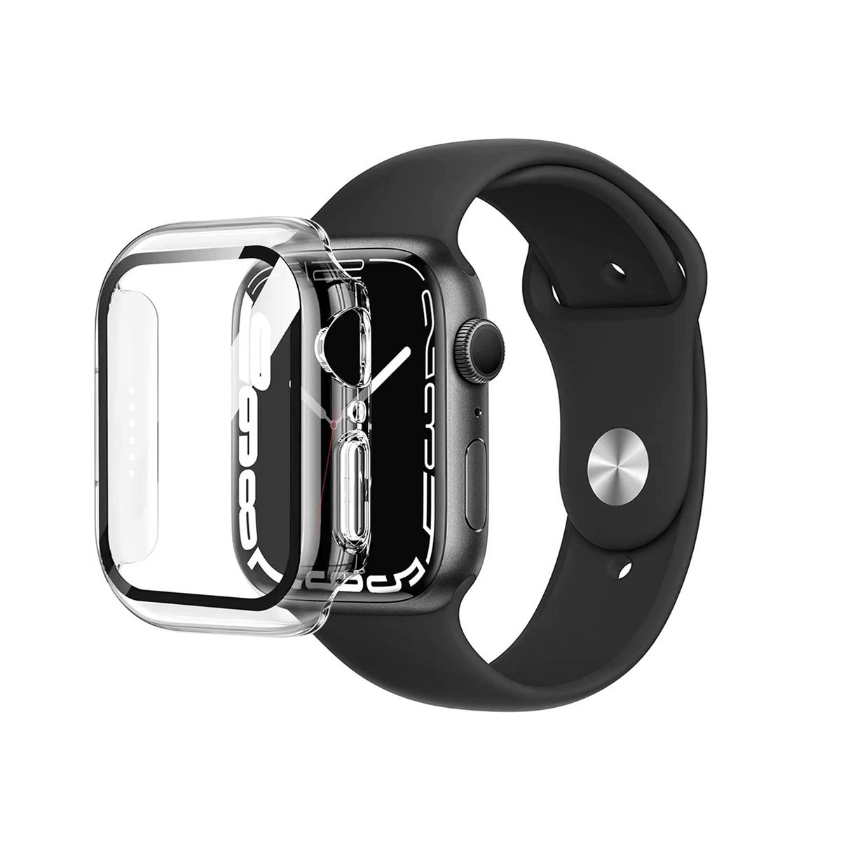 Apple Watch (41 mm) Hardcase Bumper   Display Schutzglas (EGSP00896) - Transparent