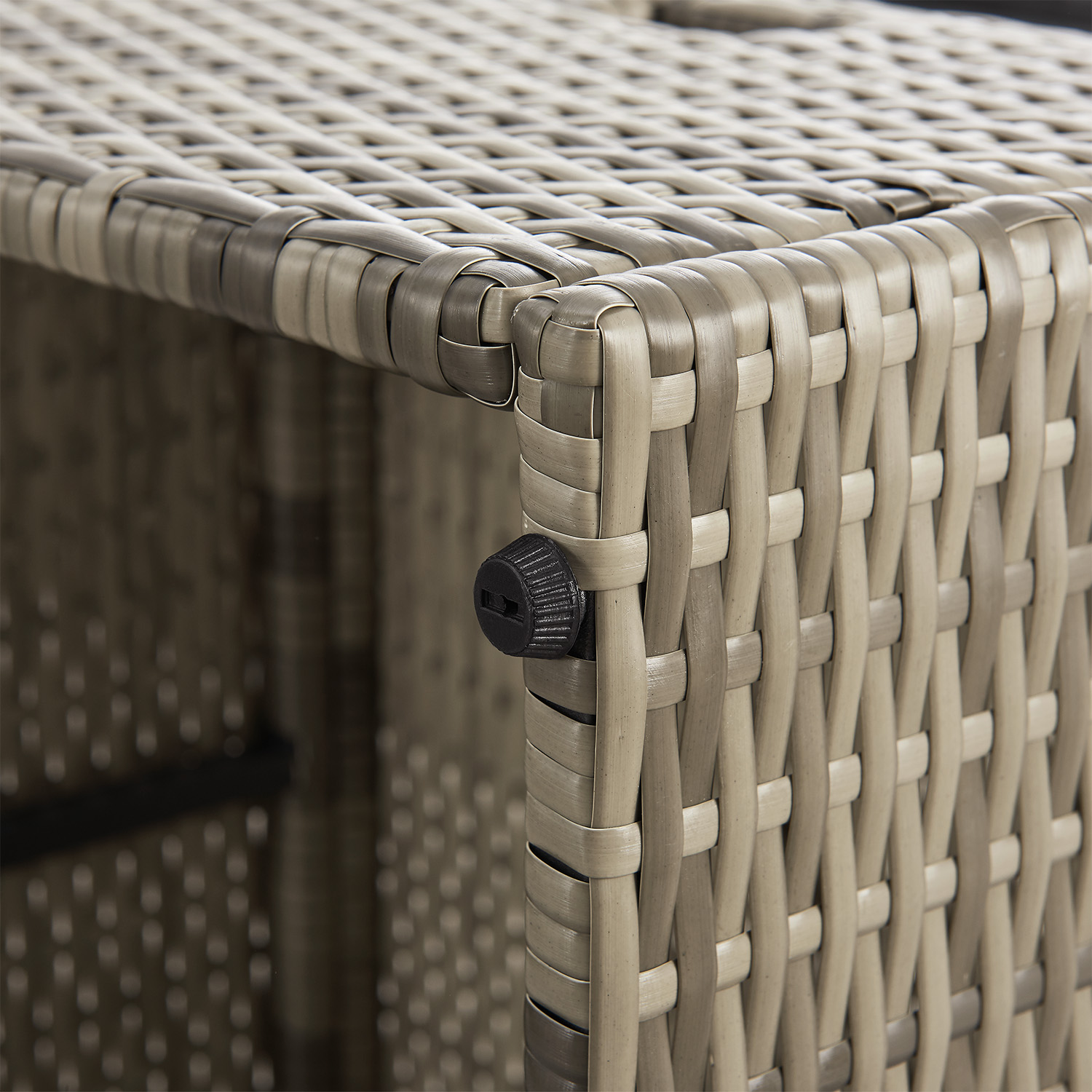 Juskys Salou polyrotan loungeset - Grey