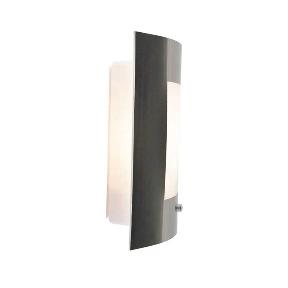 Qazqa buitenlampen met sensor emmerald zilverkleurig e27