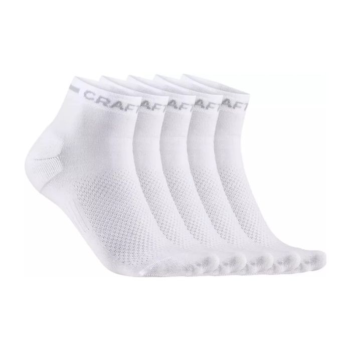 Craft Core Dry Mid 5-Pack Sock Hvid
