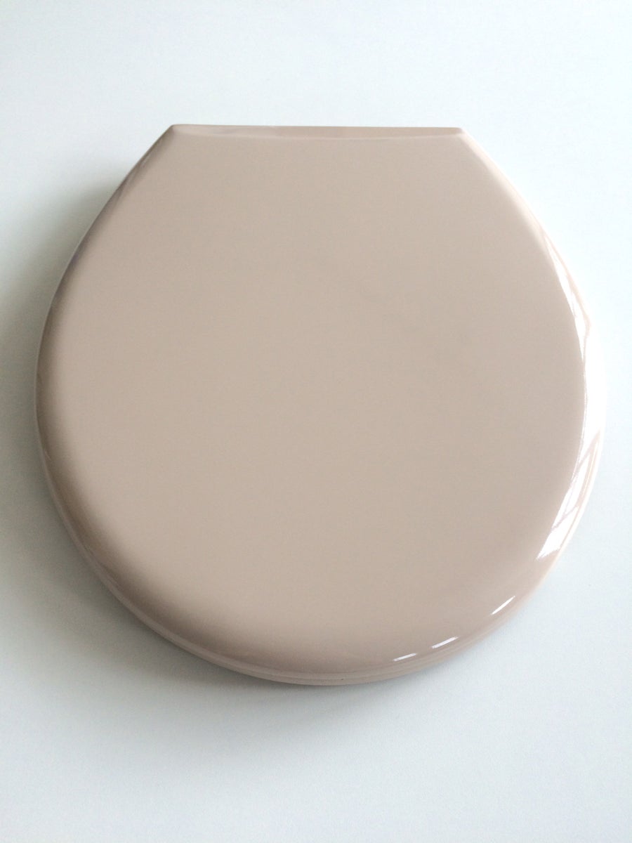 Klassieke toiletzitting Bernina beige, Duroplast, past op alle gangbare toiletten