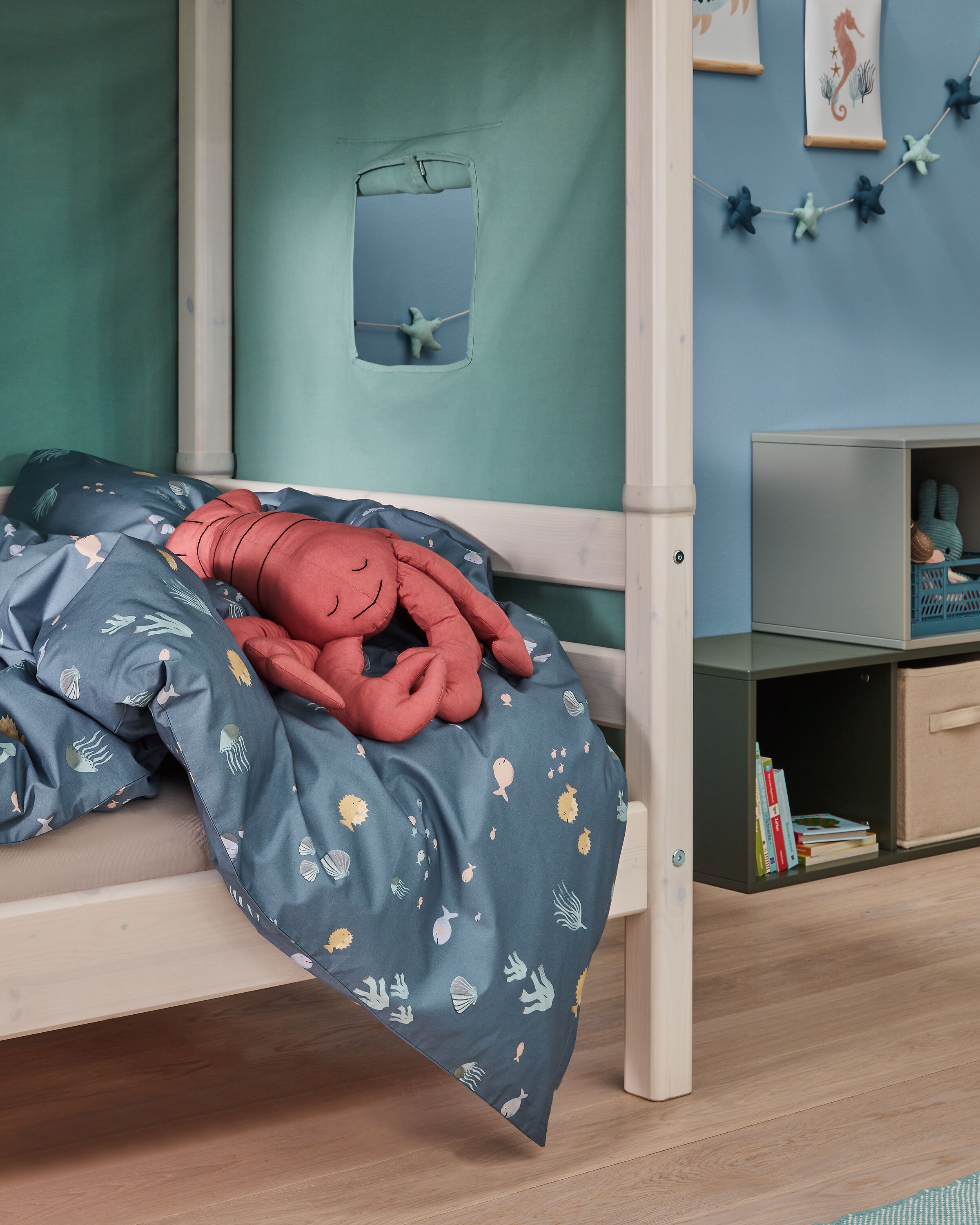 SENA Girlande - Blau / B: 250.0 cm