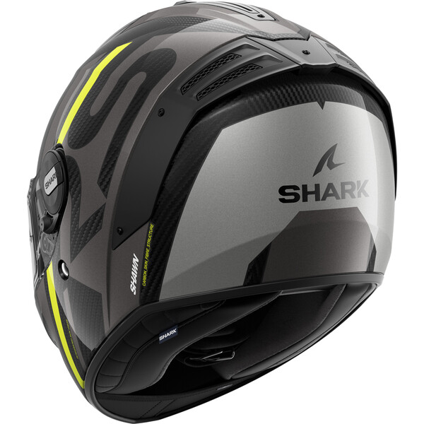 Shark - Casque Spartan RS Carbon Shawn Noir Brillant / Gris / Jaune