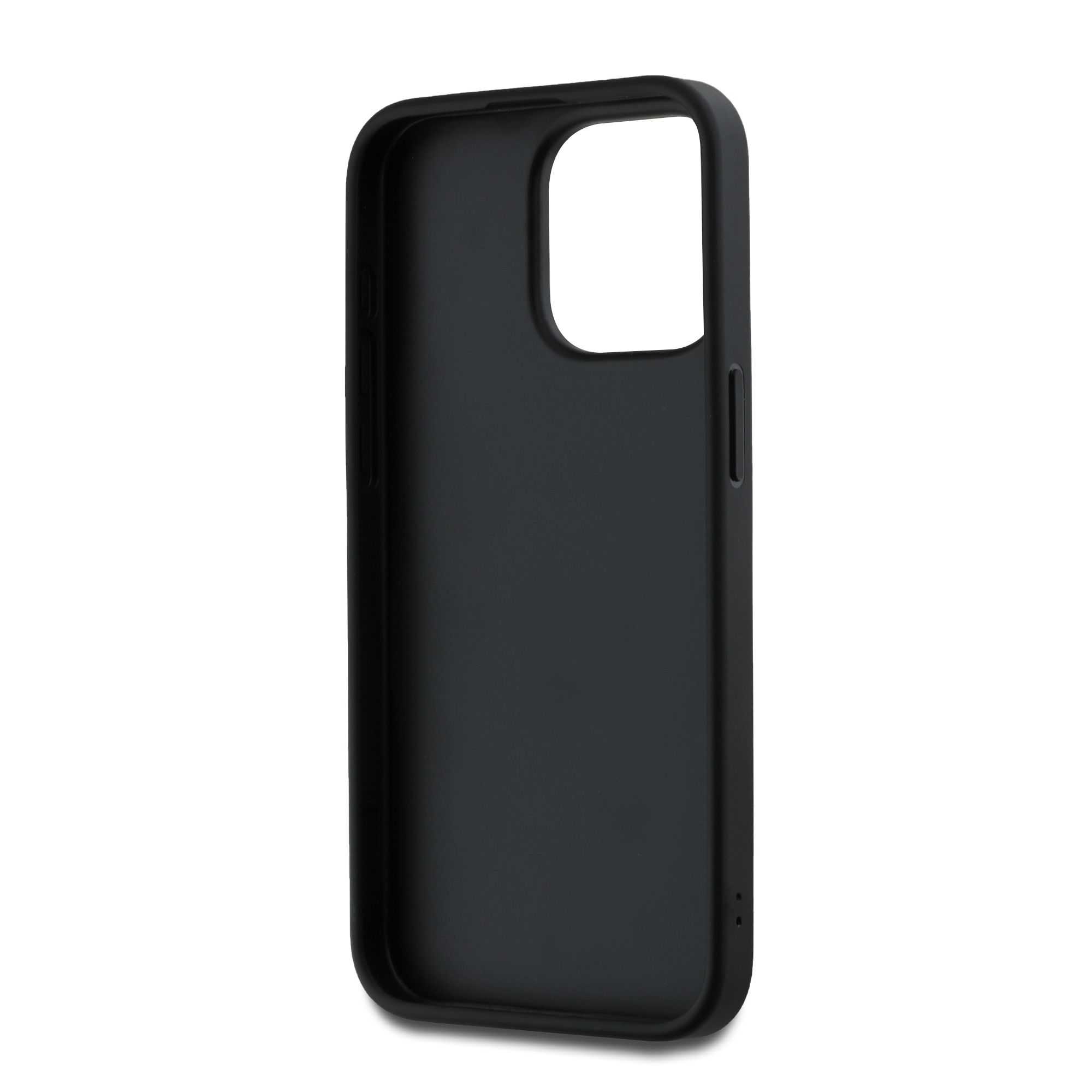 iPhone 15 Pro Max Hybrid Hardcase Hülle Stock Logo   Handschlaufe (DKHCP15X3DRPWK) - Schwarz