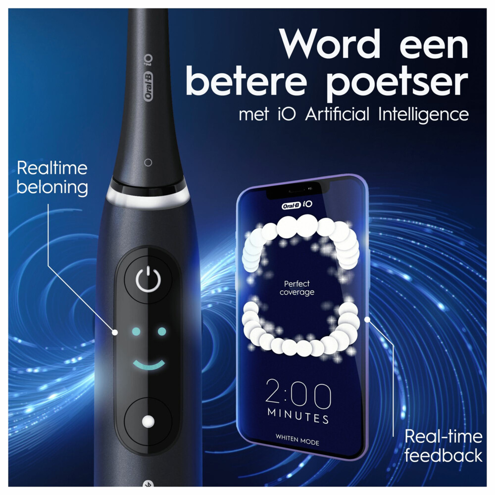 Oral-B Elektrische Tandenborstel iO 8 Duo Violet & Zwart1 set