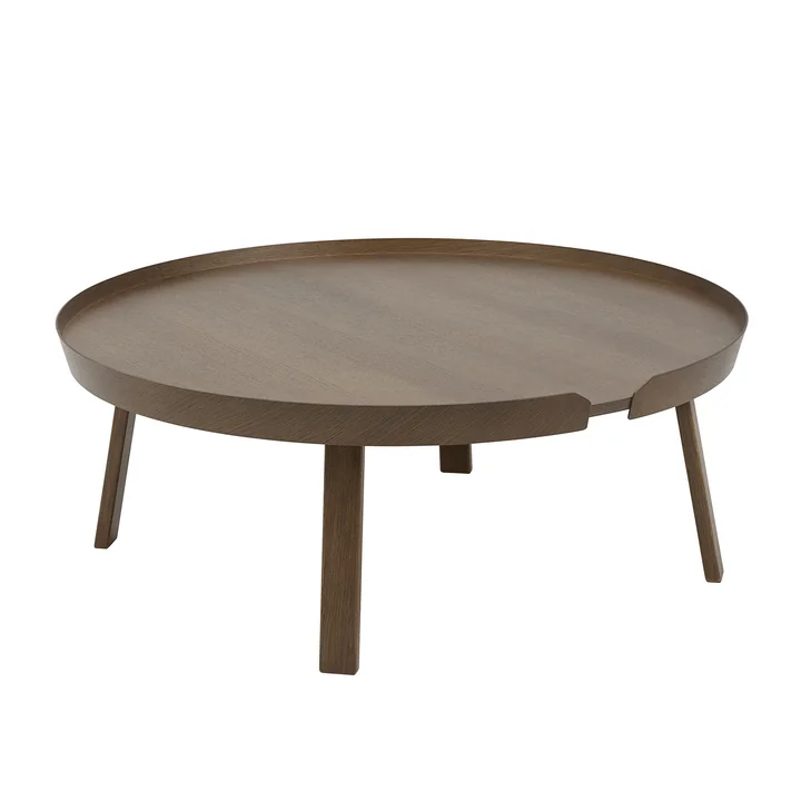Muuto - Around Couchtisch, Ø 95 cm, dunkelbraun