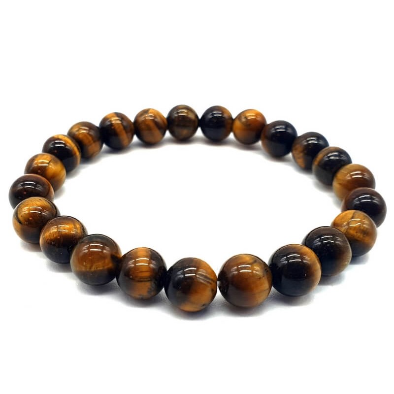 Bracelet extensible avec perles Oeil de Tigre
