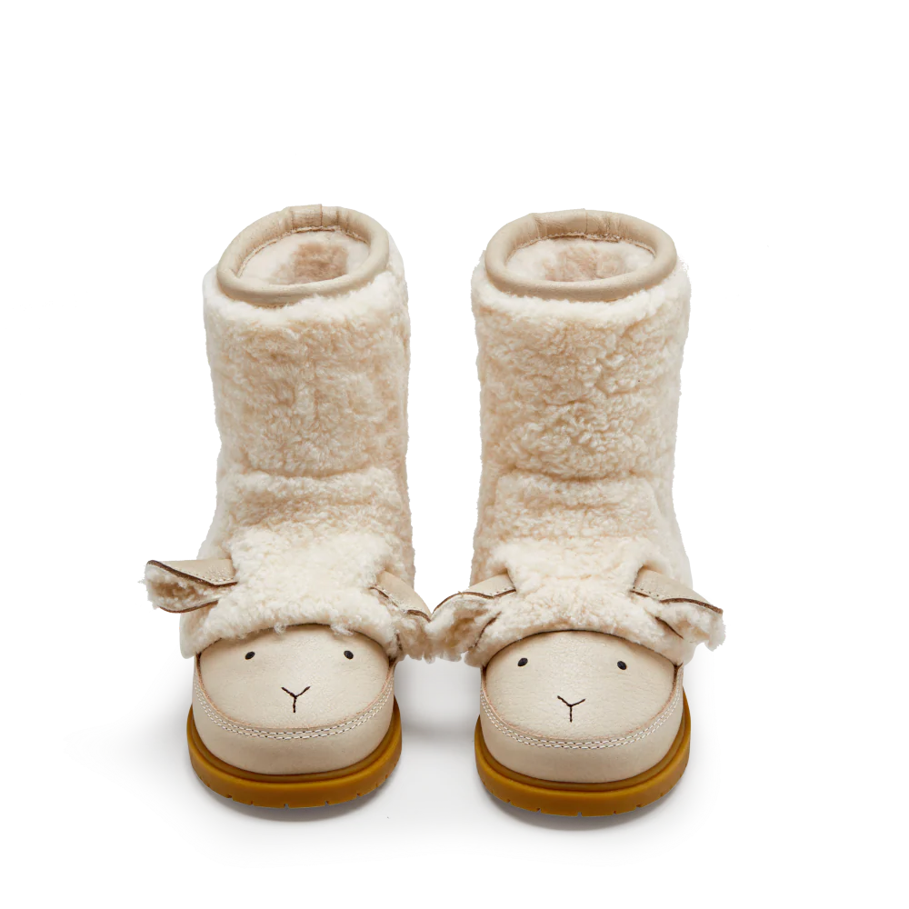 Wadou Boots | Lammy | Off White Curly Sheep Wool