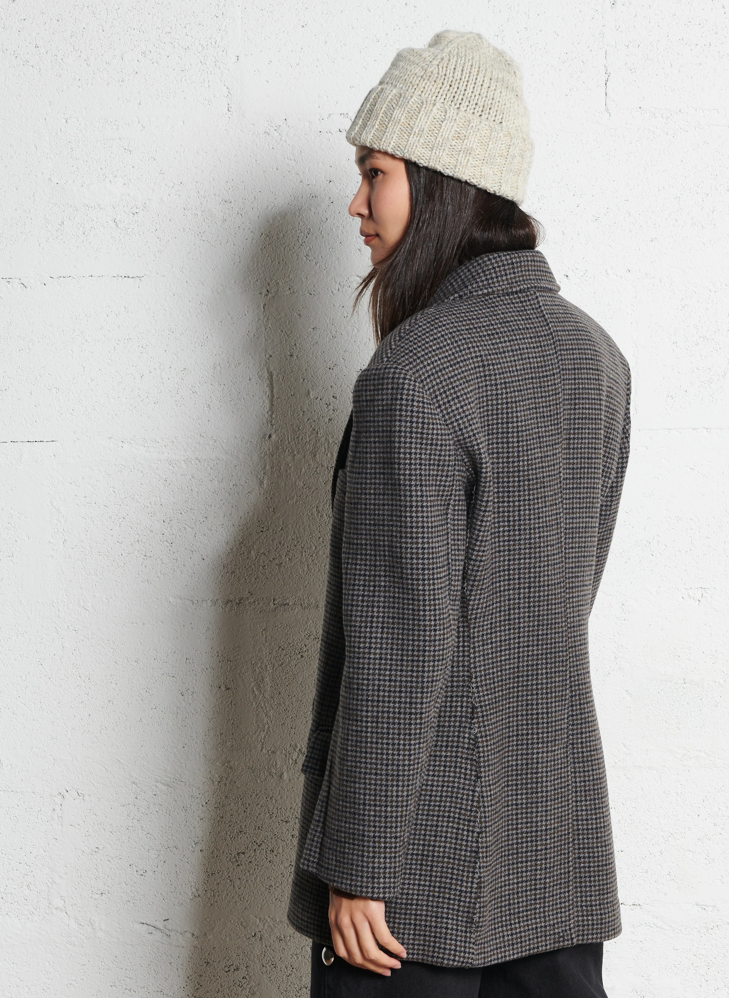 VEVA - Veste de tailleur à carreaux | Gris