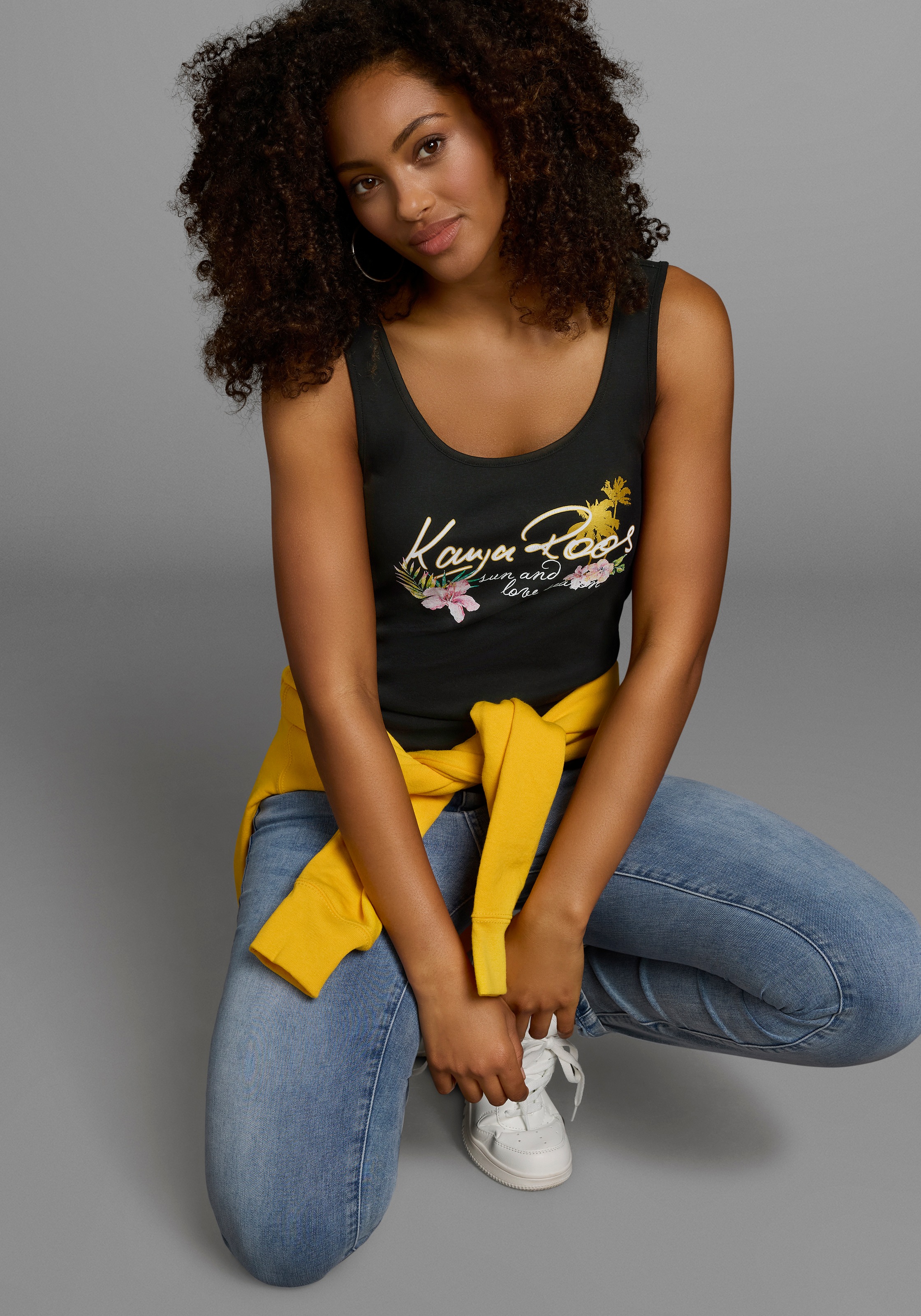 KangaROOS Tanktop , mit femininem Frontdruck