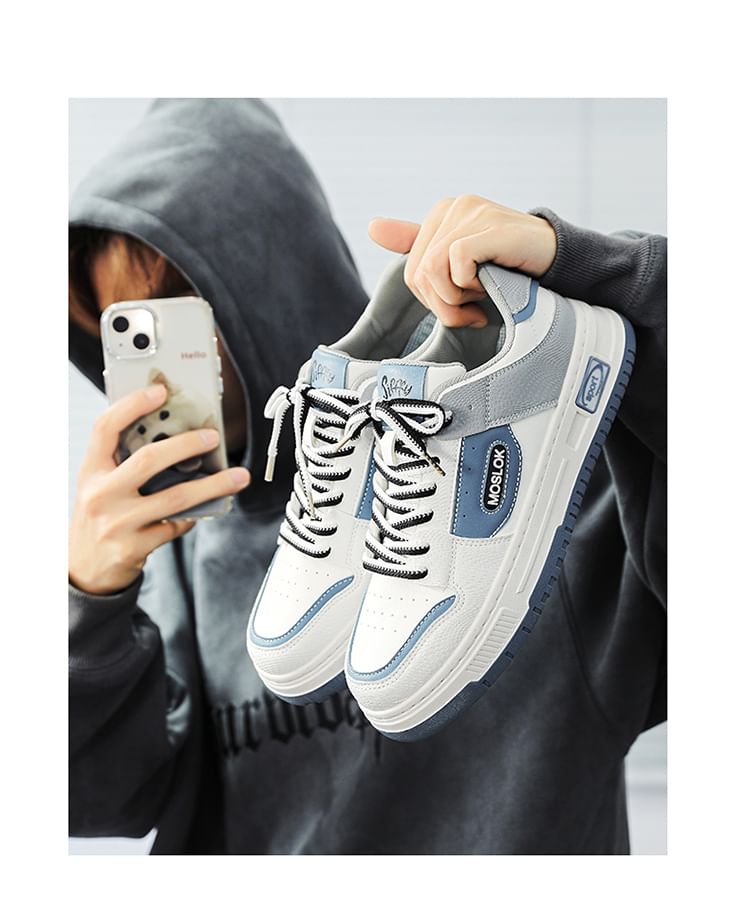 HANO - Veterschoenen met letters en platform