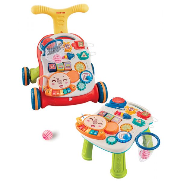 Kikkaboo Andador 3 em 1 Play & Grow Rojo