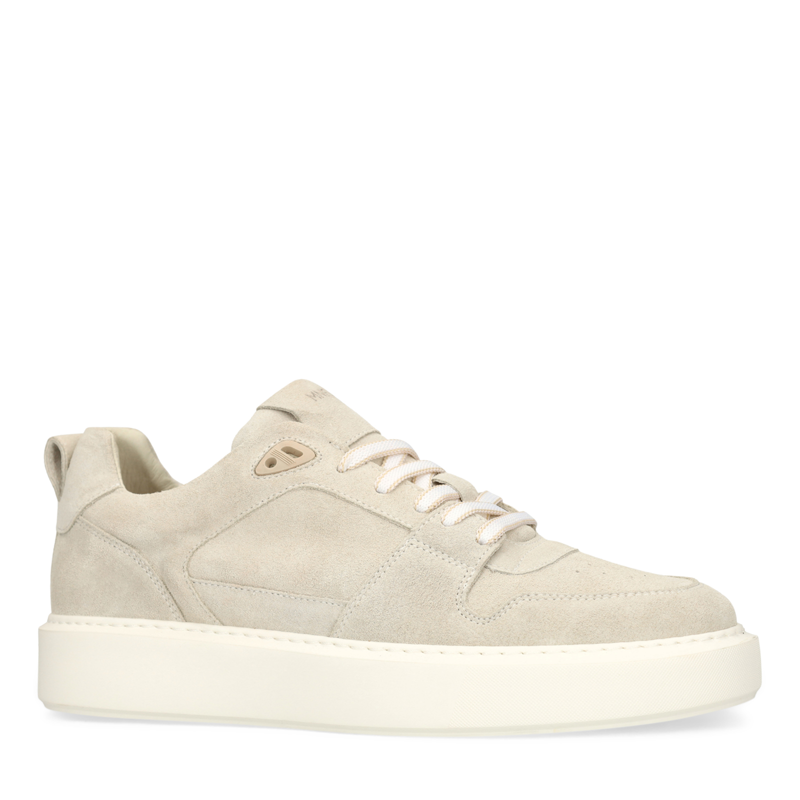 Licht grijze suède sneakers