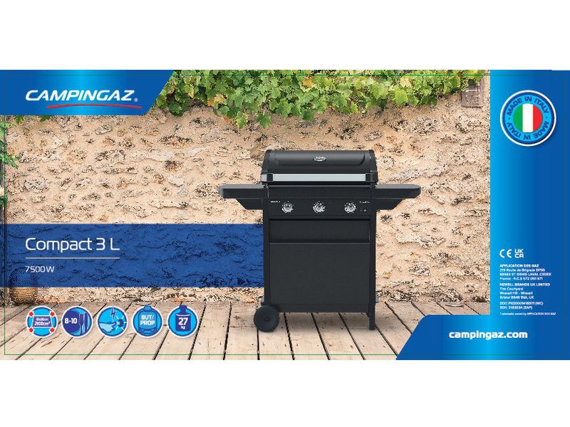 Campingaz Gasgrill Compact 3 L Gasgrill mit 3 Brenner