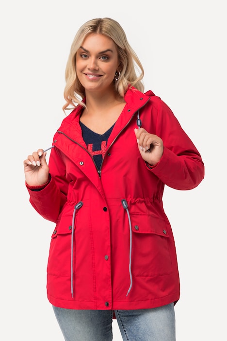 HYPRAR Funktionsjacke, wasserabweisend, A-Linie, Kapuze
