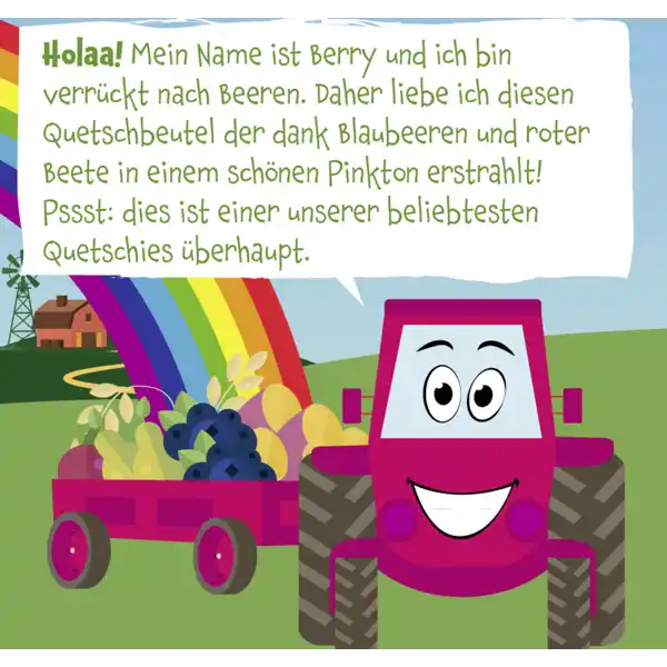 Bio Quetschie mit Süßkartoffel, Blaubeere, Birne, Rote Beete & Hafer