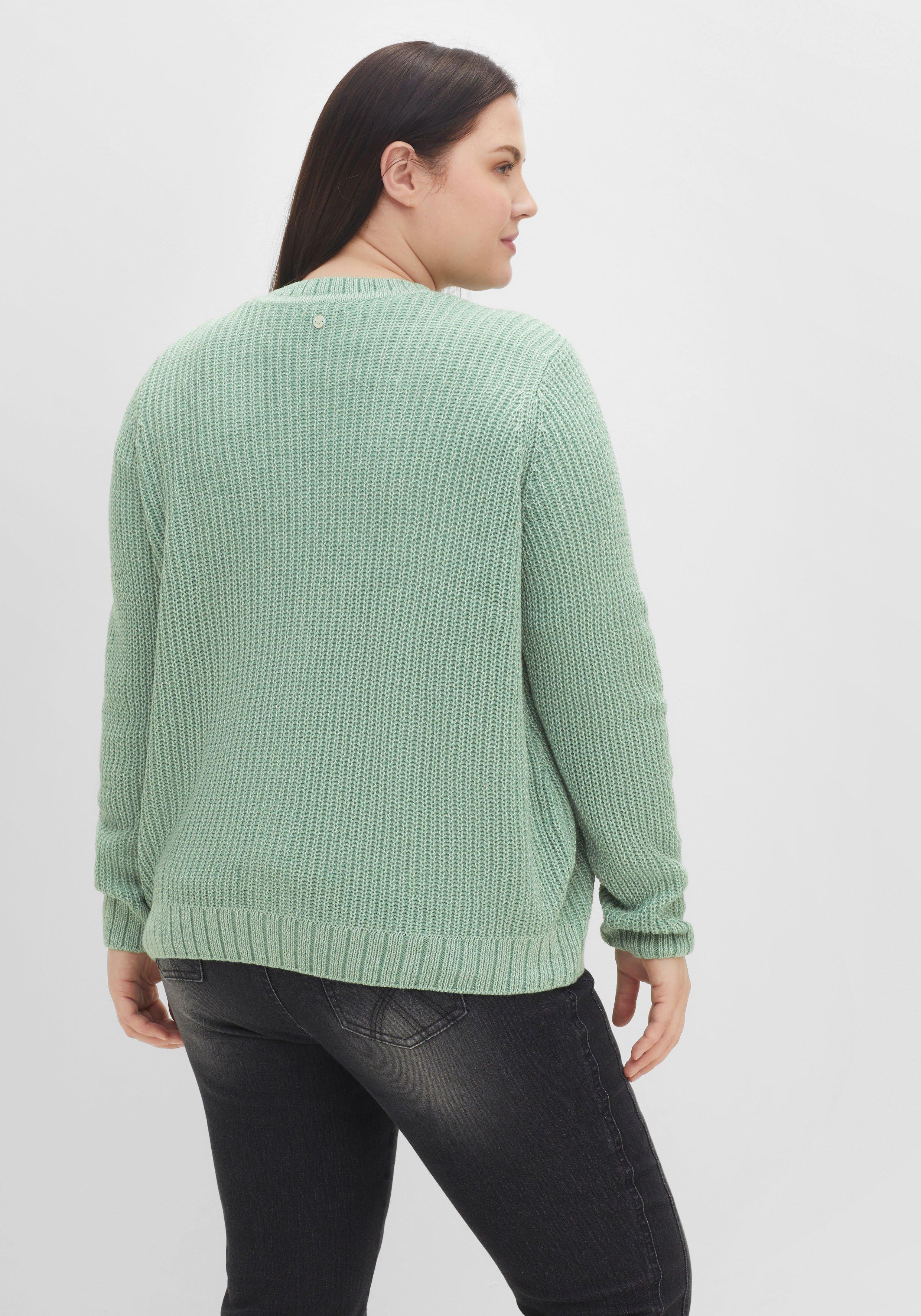 Strickjacke mit V-Ausschnitt und Taschen vorn