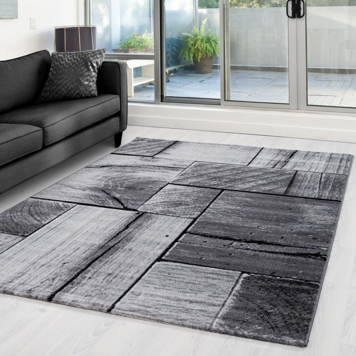 Modern vloerkleed - Jena Zwart 9260 | Voor ieder interieur