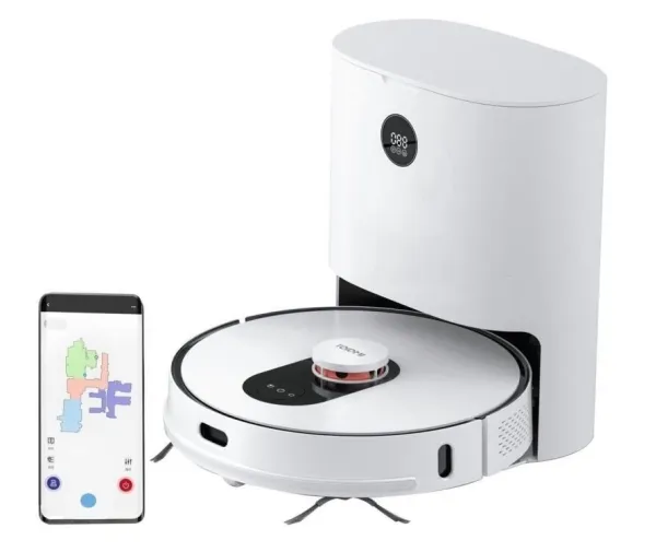 [OUTLET] - Xiaomi Roidmi Eve Plus - Hvid - 2700Pa sugestyrke- 5200 mAh batteri - Driftstid (max) 250 min - Med moppe funktion - Automatisk tømmestation - Appstyrret - Smart Home Kompatibel