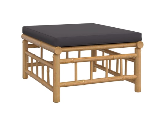 LES TENDANCES - Salon extérieur Salon de jardin-gris-6 places-55x65x30-490590