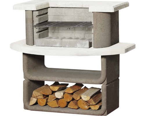 Buschbeck grillbar Montana H 101 cm bruin-wit