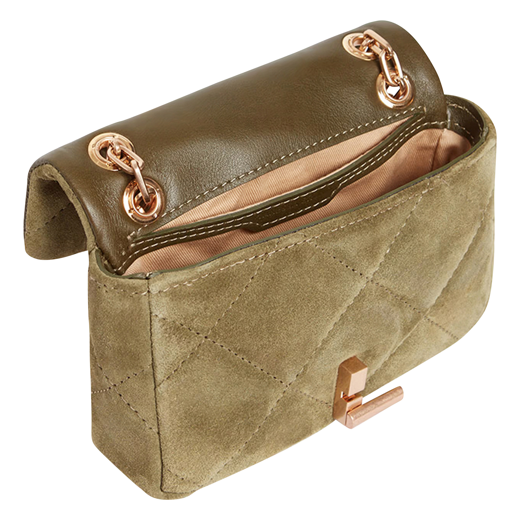 NANO MOON - Petit sac bandoulière en cuir | Vert