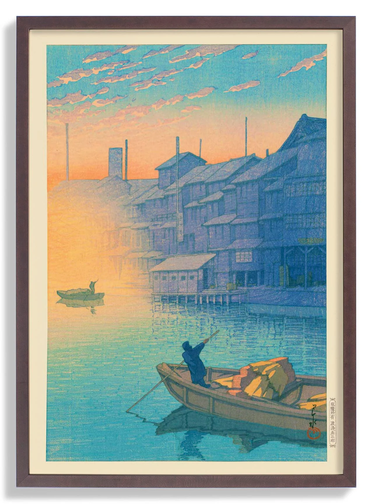 Morgen in Dotonbori in Osaka von Hasui
