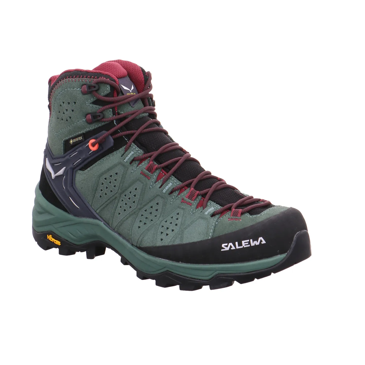 SALEWA Wander- Bergschuh Damen Grün Leder