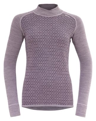 Sous maillot Devold Kvitegga Merino 230 Cross Neck Violet Femme