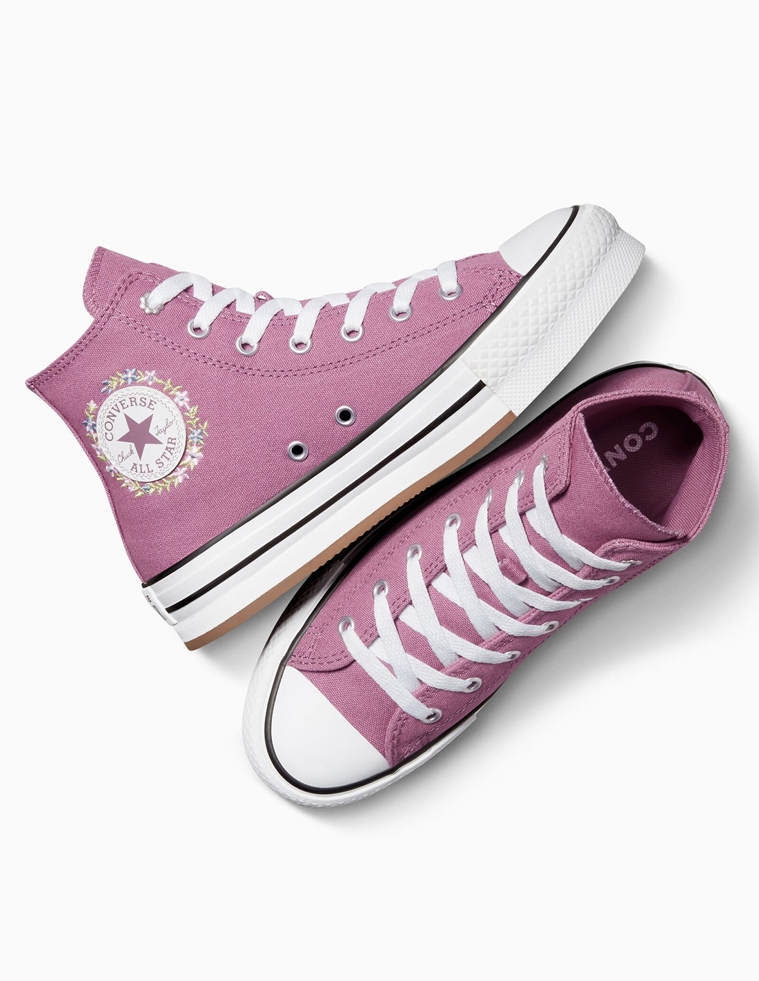 converse Sneaker femme ctas eva lift hi dreamy dahlia/white