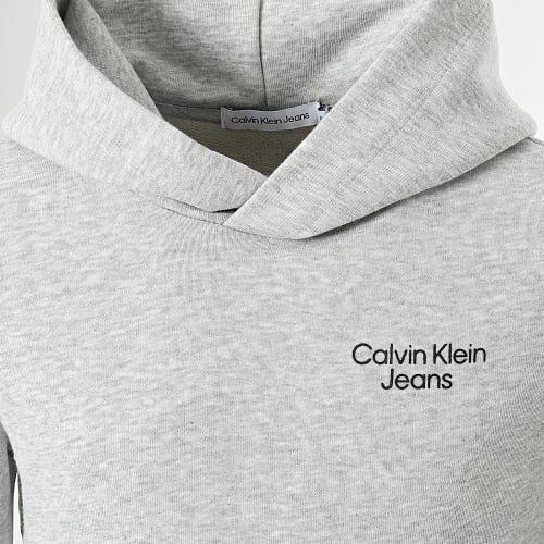 Sweat Capuche Enfant Stack Logo 1293 Gris Chiné