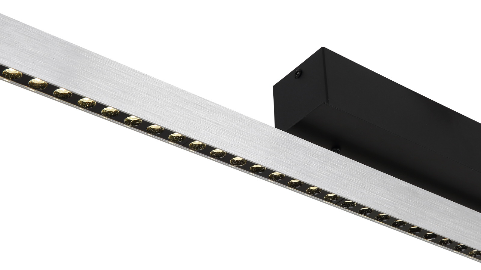 LED-Hängeleuchte - schwarz matt-Aluminium - 120 cm